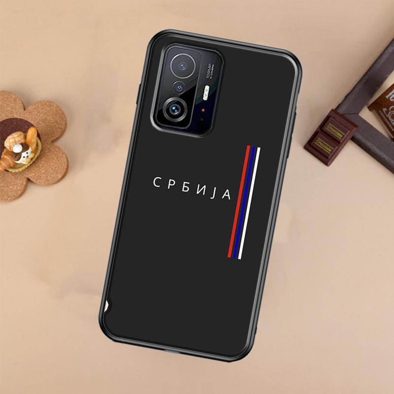 Serbia Flag For POCO X5 X4 X3 F5 Pro M4 M5s F3 F4 GT C40 Phone Case For Xiaomi 12T 11T 13 Pro 12 Lite