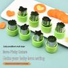 Stainless Steel Farfalle, Vegetable, Fruit, and Sausage Cutter & Cookie Wonton Stamp for Baby Food
