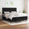 3136847 vidaXL Divan Bed with Mattress Black 160x200 Cm Fabric