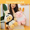 Bear Clothes Wear Pig Plush Toy Stuffed Animals Doll Cartoon Gift Decoration