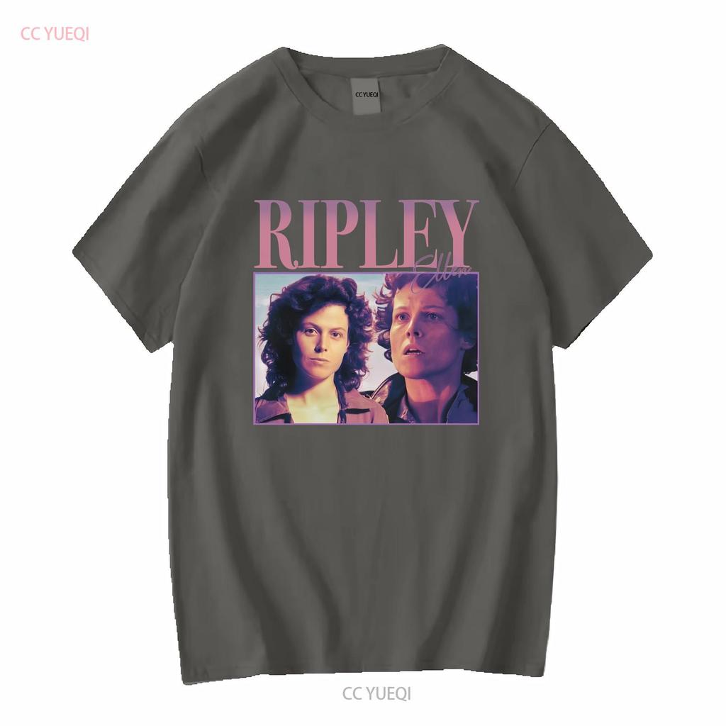 90s Retro style T shirt Ellen Ripley long or short sleeves vintage Washed Breathable Slightly streetwear Versatile fashion