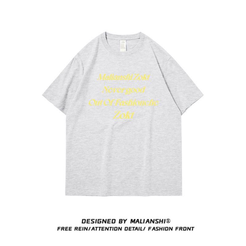 

Plus Size Women s Retro Loose Fit Cotton Short Sleeve T-shirt L (101-115 jin) серый/белый