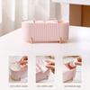 Dust-proof Makeup Organizer Desktop Cosmetics Storage Box Cotton Pads Swabs Beauty Egg Holder Bathroom Jewelry Organizer