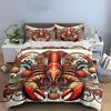 Lobster Decor Set for Nautical Themes Bedding Set with 1 Duvet Cover 2 Pillowcases Single Double King Queen Gift