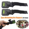 2Pcs RV Awning De-Flappers Nylon RV Canopy Fixture Travel RV Awning Clips RV Awning Clamps RV Sunshade Accessories