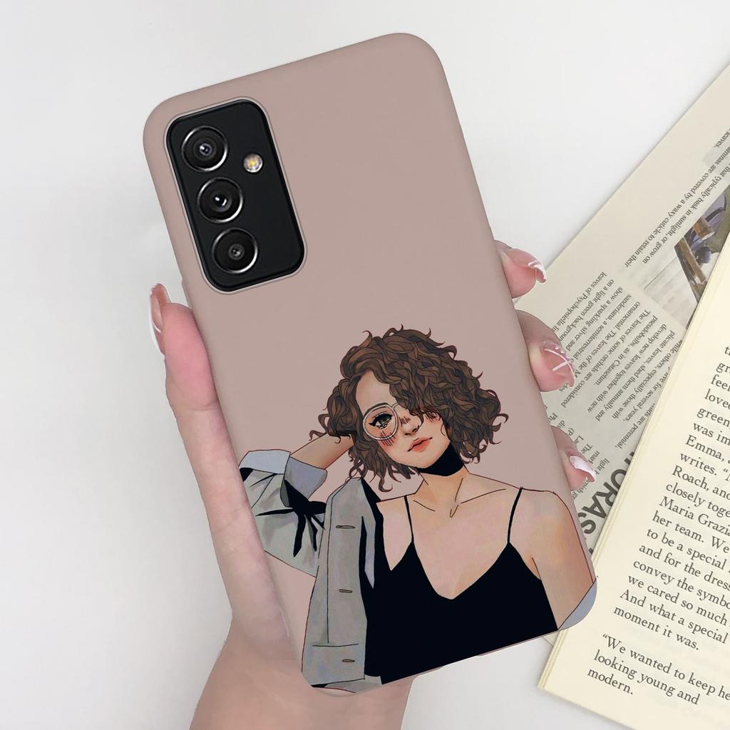 For Samsung A82 Phone Case Butterfly Lavender Matte Cover For Samsung Galaxy A82 A 82 Funda Soft Silicone Shockproof Bumper Capa