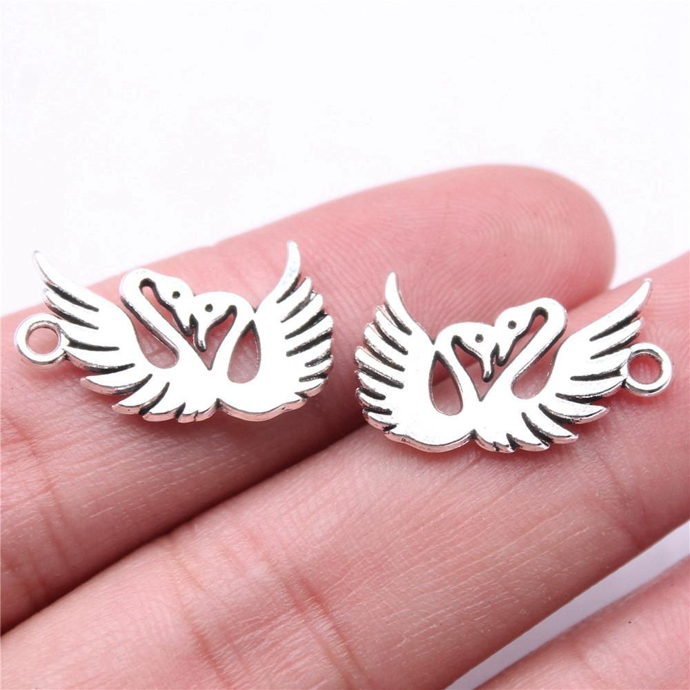 Charms Chicken Duck Goose Pendants Vintage Jewelry Supplies QC027
