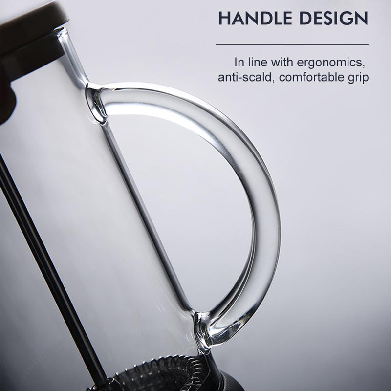 SENDIAN Portable Glass Filter Teapot High Temperature Resistant Pressure Pot Coffee Pot 2021 New Office Home Kitchen Accessories