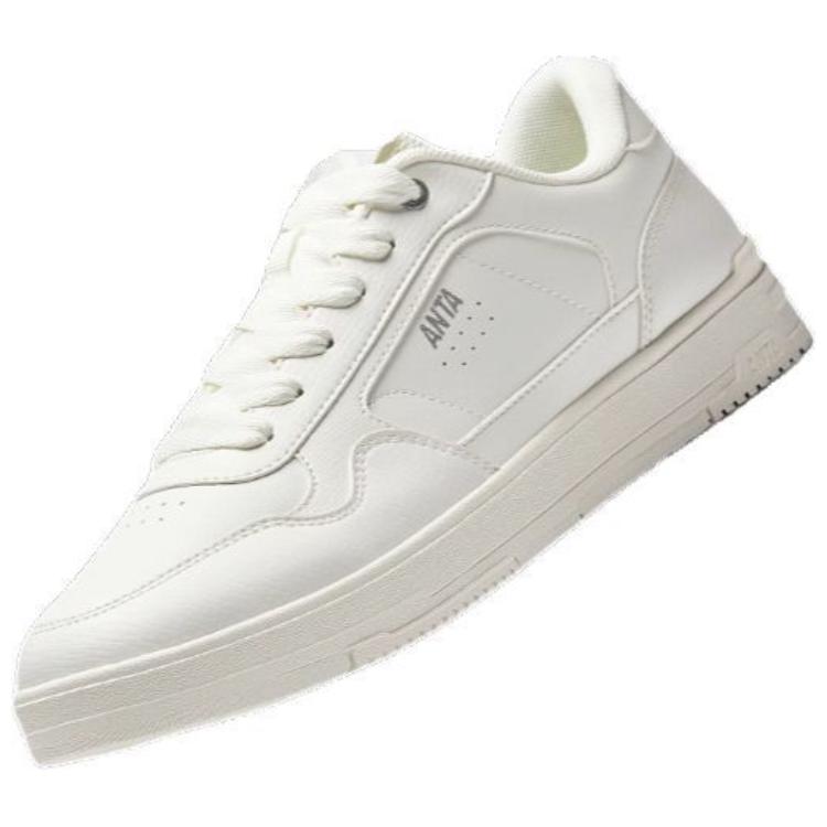 Anta Minimalist Versatile Slip-Resistant Durable Low-Top Skate Shoes Women sneakers Ivory-White 922518008-3