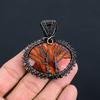 Tree Of Life River Jasper Gemstone Copper Wire Wrap Jewelry Handmade Pendant For Mom
