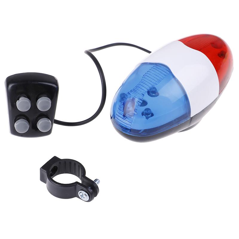1 Pz Campanello per Bicicletta 4 Toni Tromba per Bicicletta Manubrio Bici Luce Sirena Elettronica