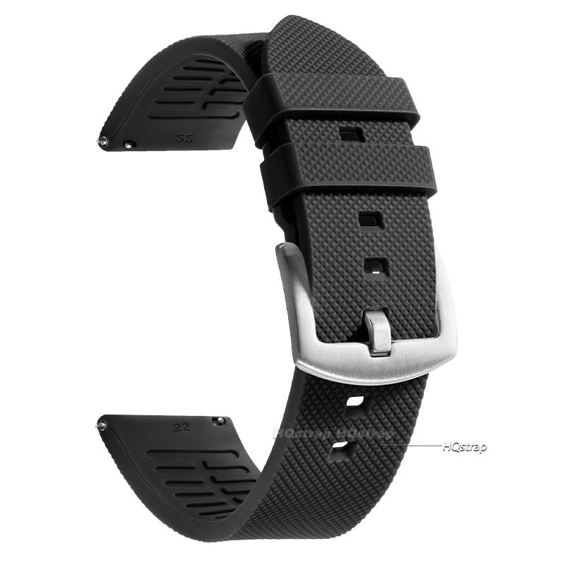 20mm 22mm Rubber Strap High Quality Silicone Watch Band for Omega Soft Sport Belt Waterproof Wristband Quick Release Bracelet