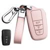 Key Case for Toyota Smart Key Case Key Cover 3 Button Genuine Leather Specially Designed for Toyota Prius 50 Series Key Cover Suitable for New Corolla