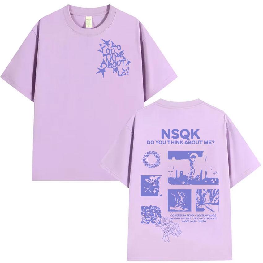 

Rapper NSQK DO YOU THINK ABOUT W ME Tour 2025 Graphic T Shirts Men s Women Hip Hop Retro Fashion Short Sleeve T-shirt Streetwear 4XL
