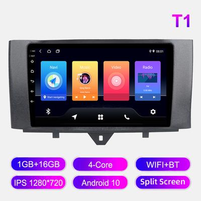 Autorádio Android pro Mercedes Benz Smart Fortwo 2010-2015 Multimediální přehrávač Hlavní jednotka Stereo GPS Navigace BT WIFI 1+16GB