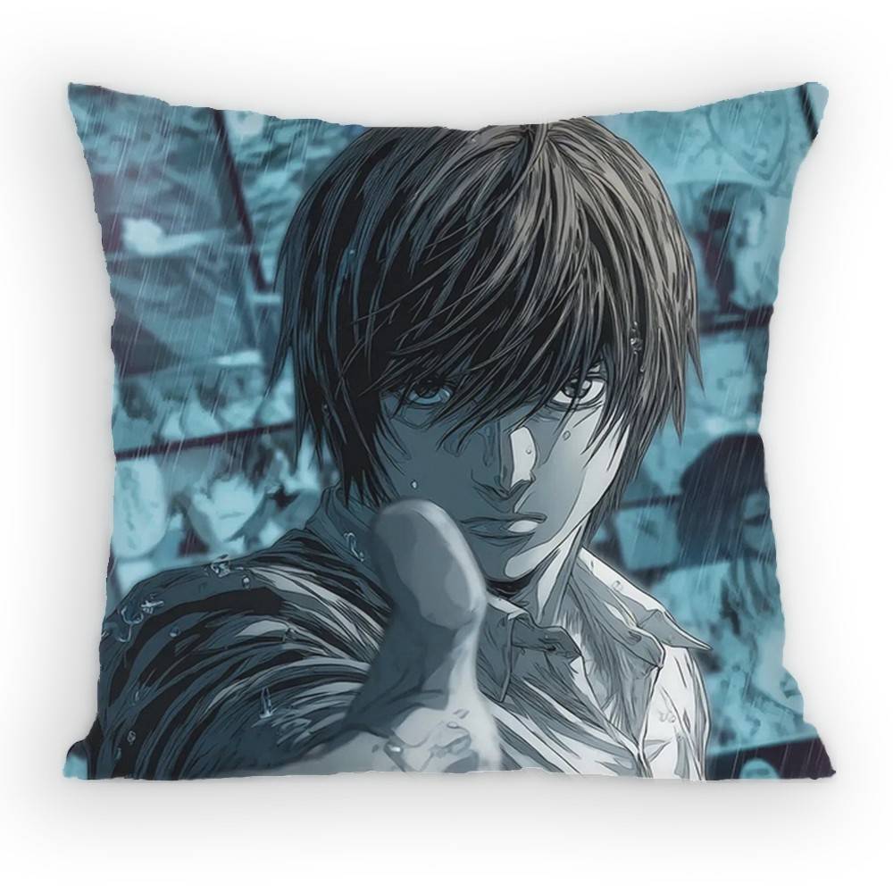 Anime Death Note L Pillow Case Sofa Living Room Bedroom Headboard Backrest Cushion Square Cushion Nap Time