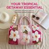 Nová Vintage Boho prošívaná taška Duffel Hippie Cesta Bavlněná prošívaná taška Duffel Květinová cestovní taška Víkendový přespání
