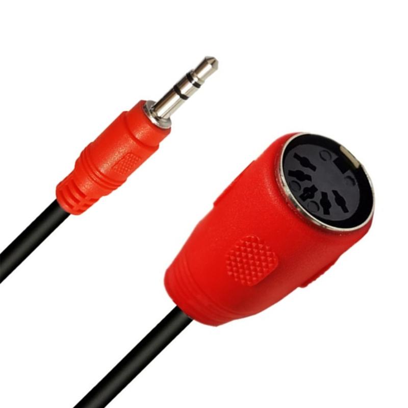 5Pin DIN Female to 3.5mm TRS Male Adapter Cord Connection Cable Wire for DIN 5Pin Devices and Sound Systems 19.69inch