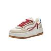 Anta Sunny Breeze Cushioning Abrasion Resistant Low top Skateboard Shoes Women's Beige White Red 122638035-2