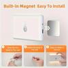 RGB LED Motion Sensor Light USB Rechargeable Wall-Mounted Night Light for Holiday Decorations, Motion Sensor Light Indoor