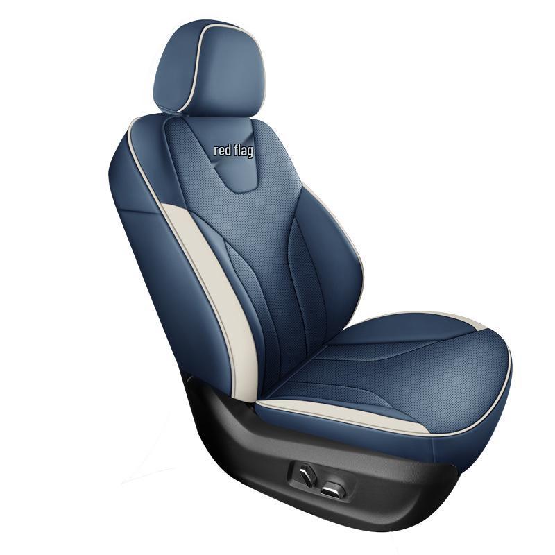 QQG Sport Leather Seat Cushion for FAW Hongqi E-QM5 - All-Season Full Wrap Cover