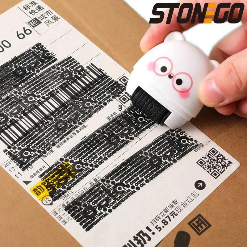 2 in 1 Confidential Seal Roller Garbled Code Applicator Box Opener Multifunction Graffiti Cover Office School Supplies