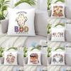 Cute Ghost Halloween Decorative Cushion Cover Suitable for Home Living Room Sofa Bedroom Room Decorative Pillow Cover
