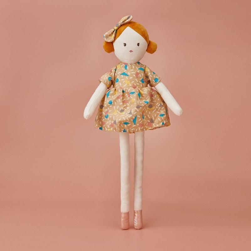 Soft Stuffed Plush Baby Girl Dolls with Floppy Arms and Legs Children Sleeping and Playing Toy Home Decoration Kids Gift