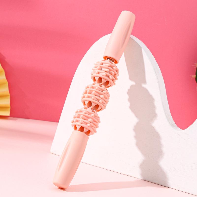 Slim Leg Massage Roller - Wolf Tooth Muscle Relaxation Stick for Yoga and Calf Stretching