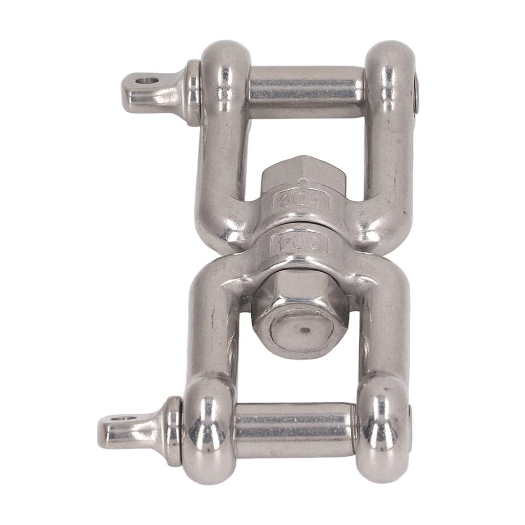 304 Stainless Steel Double Jaw Shackle Rustproof Universal Jaw Anchor Connector for Hardware Lifting Connection