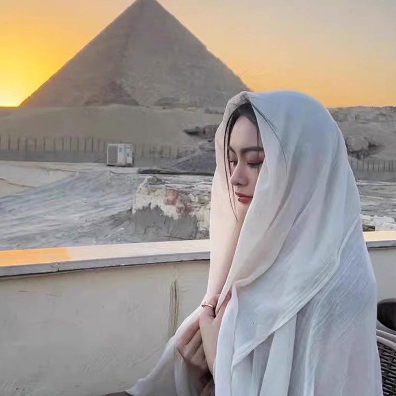 Damski podróżny szal szal do ochrony przed słońcem pustynnym