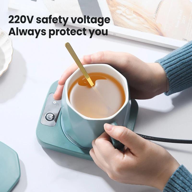 Cup Warmer Coffee Mug Heater Milk Tea Water Heating Pad Home Cup Heater Warm Mat 55℃ Constant Temperature Coaster Gift Box