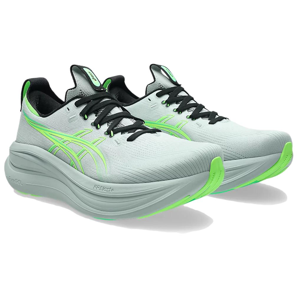 Asics GEL-NIMBUS 28 Men's Cold Moss Illuminate Green Neutral Running Shoes 1011C127-400