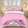 Cute N-Nikke Doro Doll Duvet Cover Set Soft Wash Bed 3 Piece Summer Comfortable Student Dormitory Home Baby Bedding Best seller