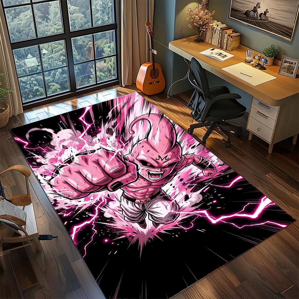 

Cool Kid Buu Chaos Aesthetic Rug Carpet Large Area Rug Non Slip Washable Floor Mat Gamer Room Bedroom Home Decor 60x90cm