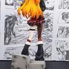 Eva Anime Rock Band Asuka Action Figure 33Cm Rock Style Beautiful Girl Model Statue Desk Decor Collectible Toy For Fans Gift