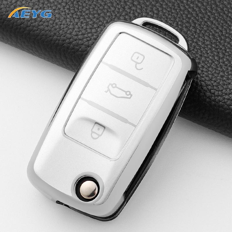 

Tpu Car Key Case Full Cover Shell For Volkswagen For Vw Bora Polo Tiguan Jetta Passat B5 B6 B7 Golf Beetle For Skoda Octavia