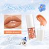 MLSMILE 6-Farben perlmuttfarbener Lipgloss: Langanhaltender, Feuchtigkeitsspendender, Leicht aufzutragender Flüssiglippenstift für Weihnachten.