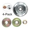 Thrust Plate Guard Washer Home Garden Power Tool Parts Rider Plate Thrust Washer Part Kit 4pcs Adapter Brade Brush
