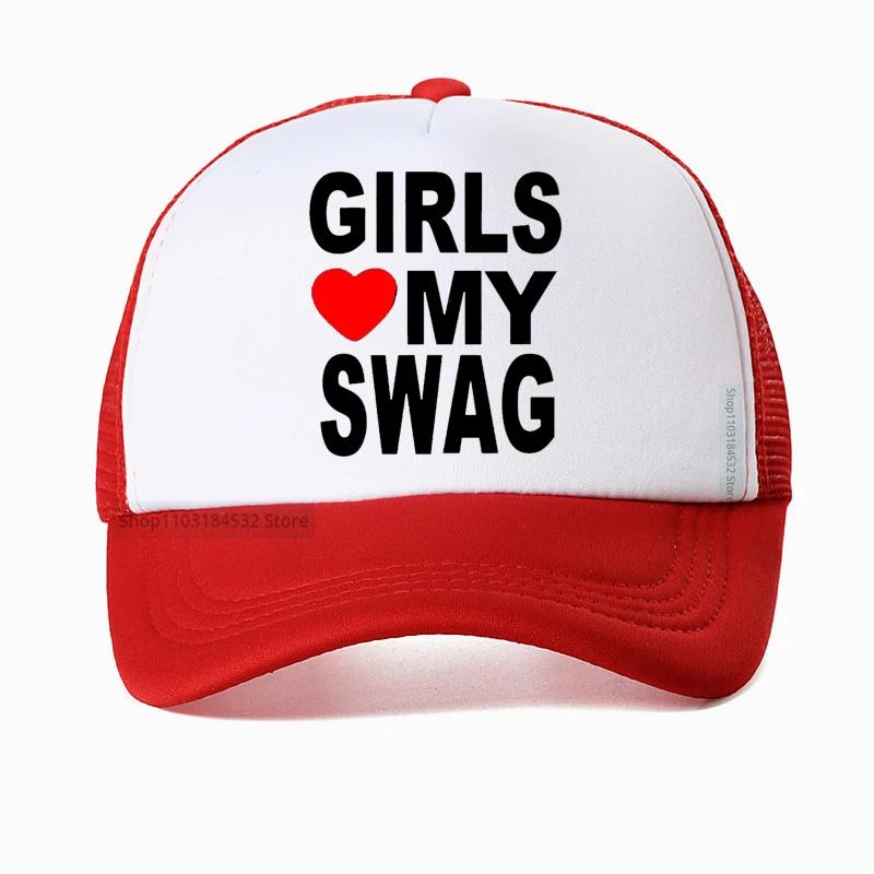 GIRLS LOVE MY SWAG Funny baseball cap Vintage Cotton Summer Unisexs Novelty Streetwear Golf hat cool Adjustable Snapback hats Adjustable