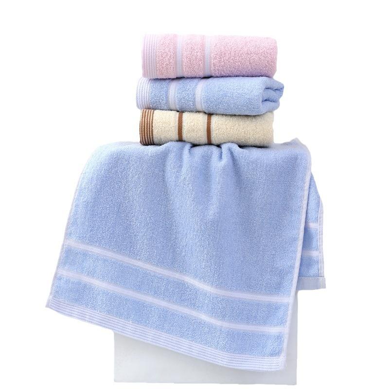 Pure Cotton Towel Household Plain Color Hand Towel Absorbent Adult Face Towel