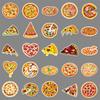 50 Pizza Personalized Cartoon Food Guka Handbook Decoration Guitar Laptop Suitcase Doodle Stickers