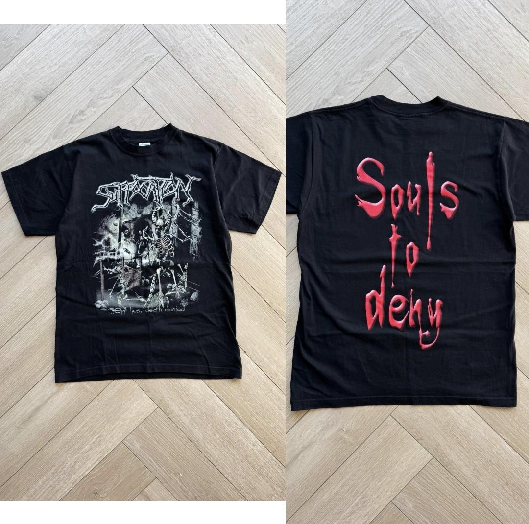 Vintage Suffocation Souls to Deny Merch Tshirt XXL