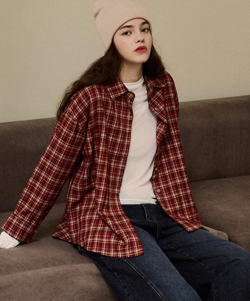 LUSIDA Ellie Vintage Check Shirt_2 Colors