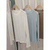 Export Self-Retained 20 Wool Tencel Slim Looking Easiest for Match Simple Long Sleeve T-shirt Loose Round Neck Bottoming Shirt