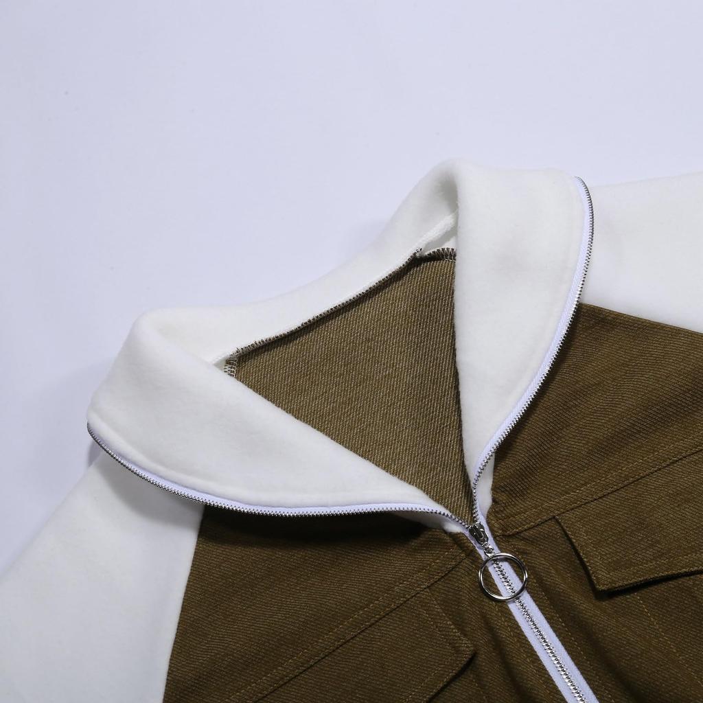 Women Casual Travel Vacation Oversized Long Sleeve Jacket Zip Up Cowboy Casual Outfits Coat