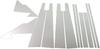 BRIGHTZ Pajero V97W Stainless Steel Plated Pillar Panels with Set V93W, V98W, 5-Door Ultra-Mirror Visor, 12-Piece [PIL-SIL-277]