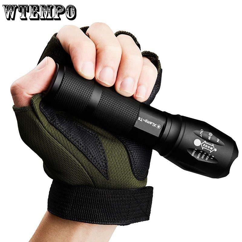 Buy The Strong Light Flashlight Rechargeable Black Housing Super Bright ...