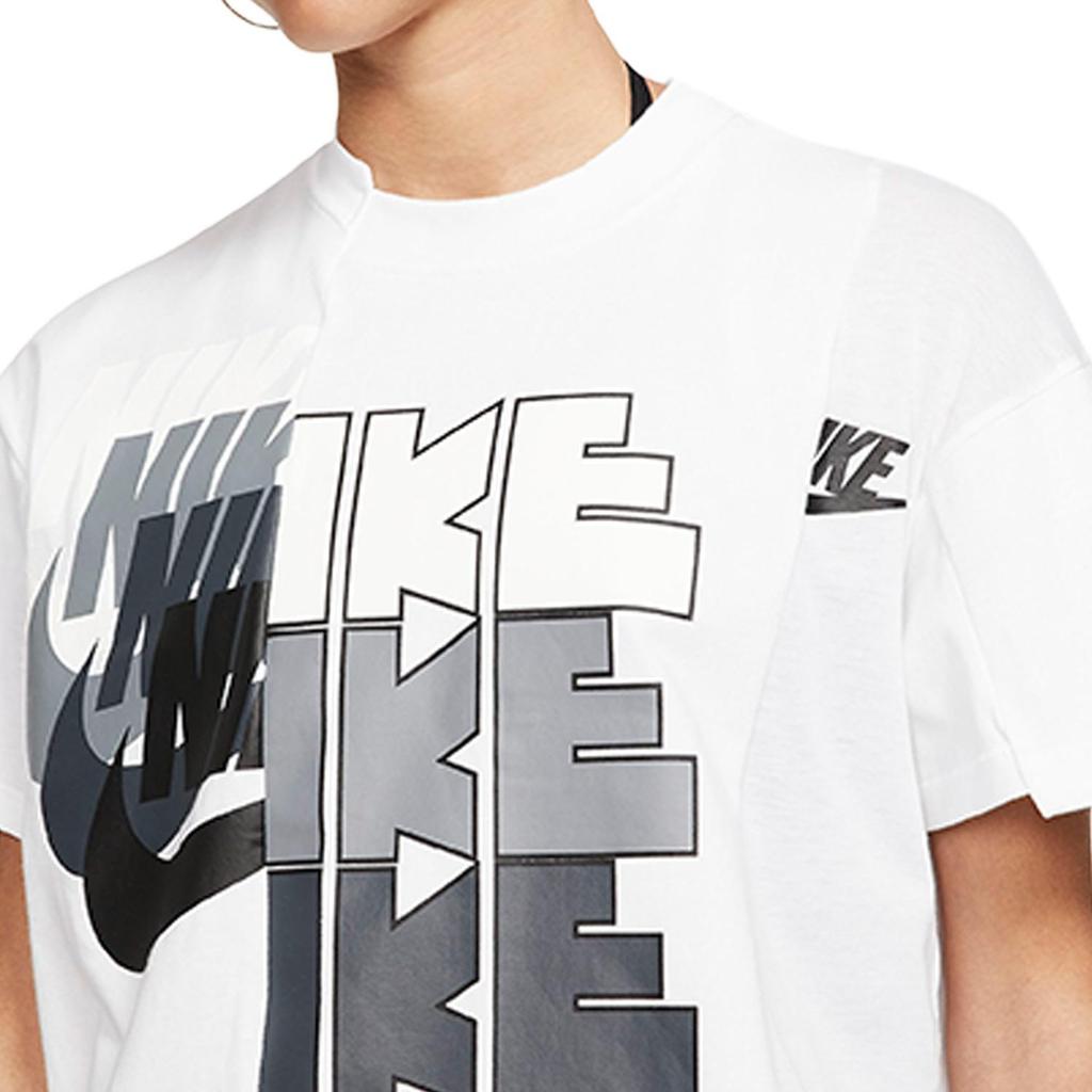 (WMNS) Nike X Sacai Hybrid T-Shirt 'White' Women's CD6310-100