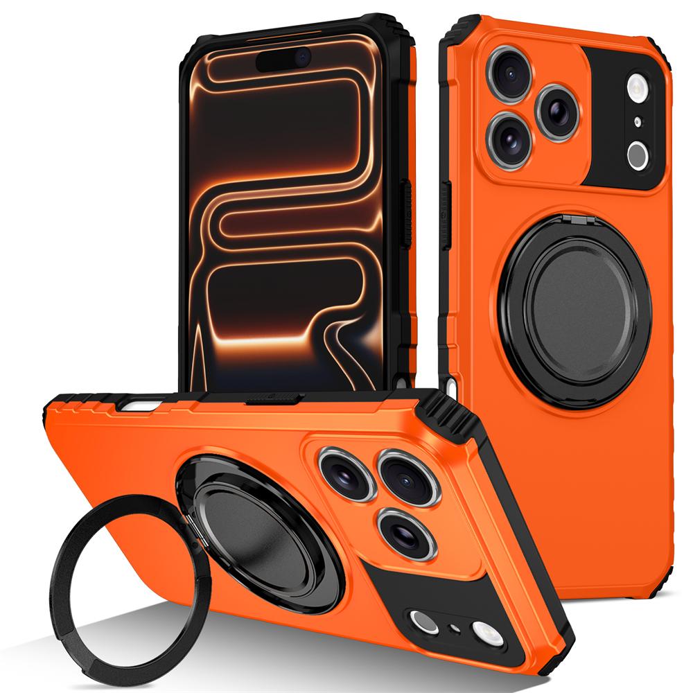 

360° Magnetic Bracket Phone Case For iPhone 17 Air 11 12 13 14 15 16 17 Pro Max For Magsafe Shockproof Stand Holder Cover Funda iPhone17